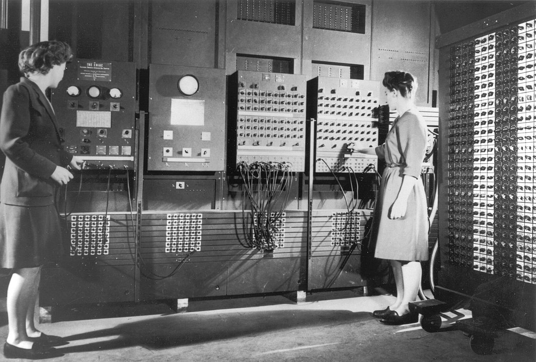 The main control panel of the ENIAC