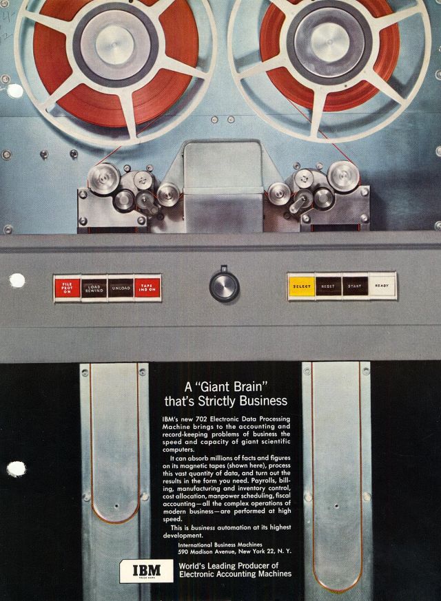 Advertisement for the IBM 702